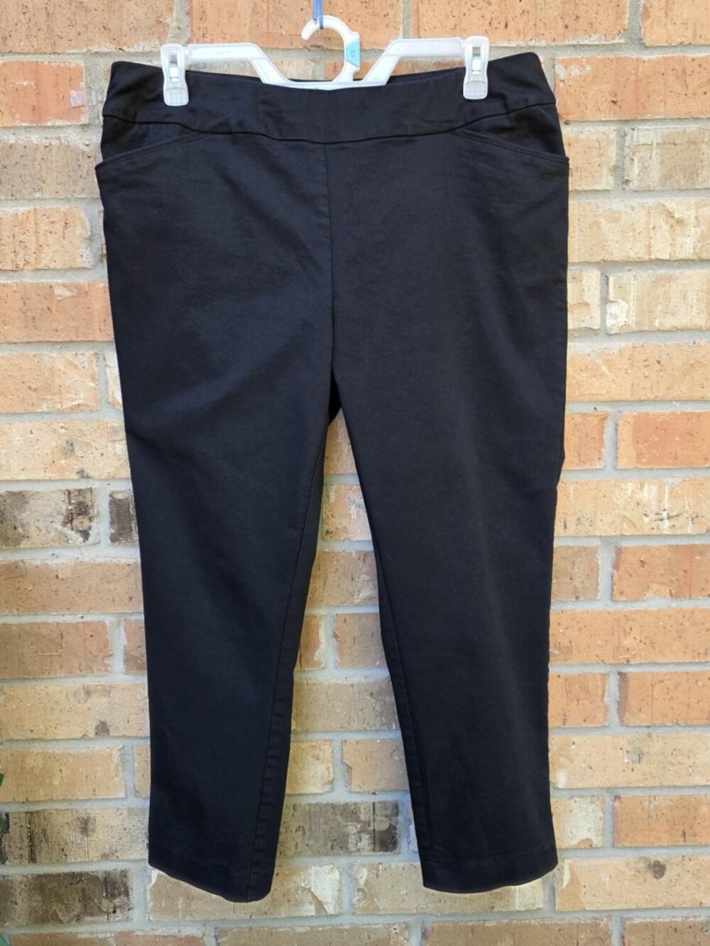 Croft & Barrow Womens The Effortless Stretch Pants Pull On Black Size 18W Short